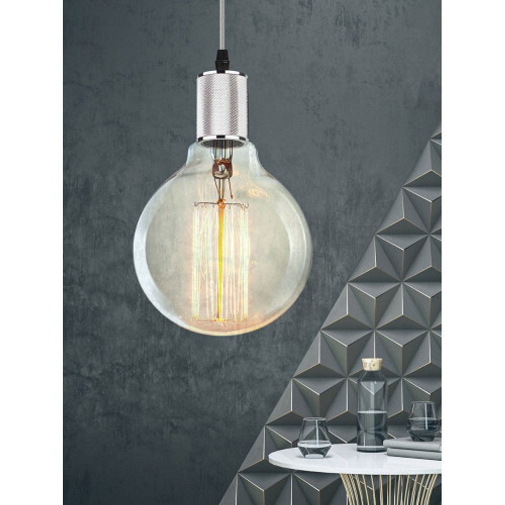 PL13 E27 - 5 CH Подсветка ЭРА Накладной, цоколь Е27, провод 1 м, цвет хром