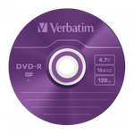 Оптический диск Verbatim DVD-R 4.7GB 16X AZO Color, Slim Case, 5 шт