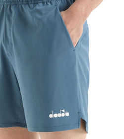 Мужские теннисные шорты Diadora Shorts Icon 7" - вид на океан