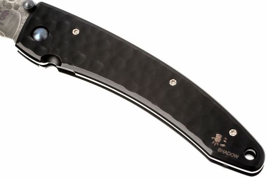 Складной нож Mcusta Damascus Blade Tsuchi Shadow MC-0114BD c клинком из стали VG-10 San Mai (Laminated Stainlesss Damascus) рукоять Stainless Steel