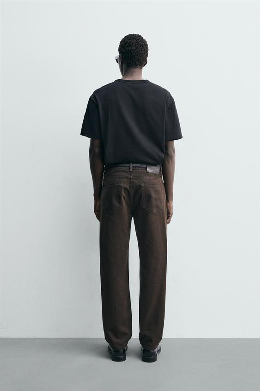 ZARA ДЖИНСЫ REGULAR FIT, КОРИЧНЕВЫЙ