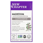 New Chapter, магний + ашваганда, 30 веганских таблеток