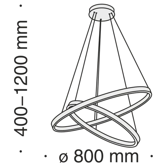 Подвесной светильник Рим / Rim 4000К 88Вт Maytoni mod058pl-l74bs4k