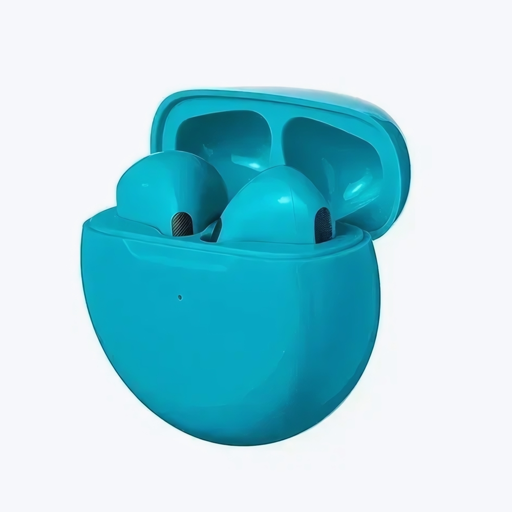 Bluetooth - гарнитура Pro 6, TWS вкладыши, BT5.0, 30/200mAh Green