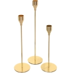 Подсвечники «SUNSHINE» 23 /28/32 см набор 3 шт), Золото