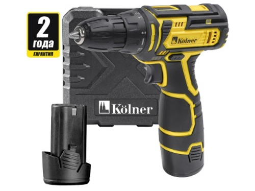Дрель-шуруповерт аккумуляторная Kolner KCD 12В 0-650 об/мин 17Нм 1,5Ач 12-2LC (2аккум) кейс