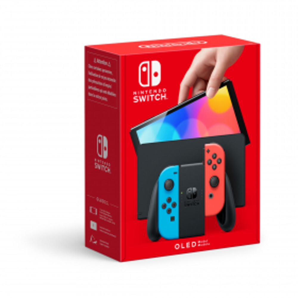 Игровая приставка Nintendo Switch OLED Model 64 Гб, синий + красный