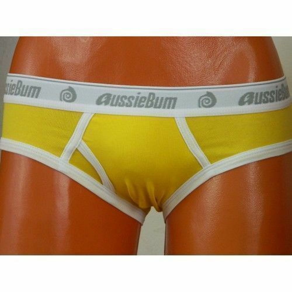Мужские трусы брифы желтые Aussiebum Patriot brief AB00099