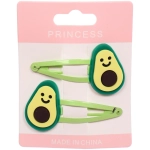 Зажимы для волос детские 2шт «ФРАТТИ БУМ», авокадо, 5.5*1см