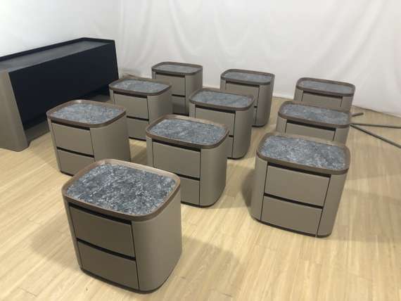 Тумба прикроватная 4242, оливково-серая