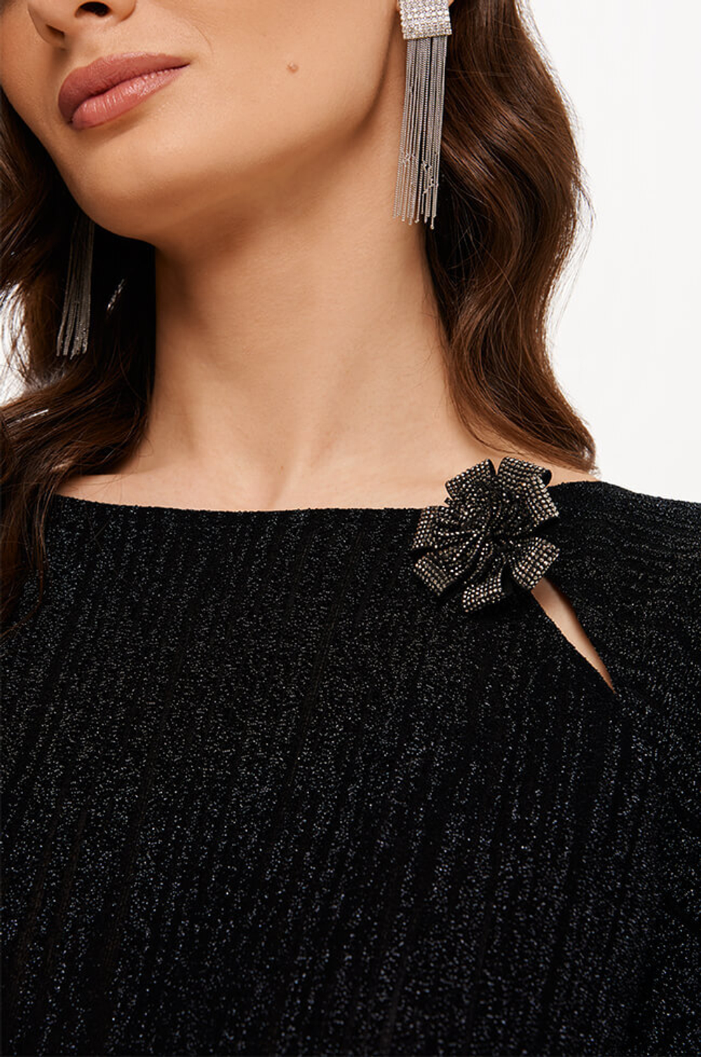 23372 Блузка женская (черный)