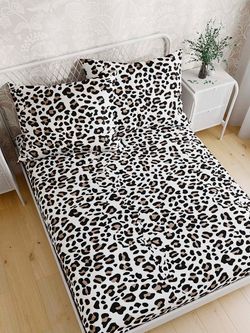 Простынь на резинке Simple House "Panther (полисатин)" 120х200 см