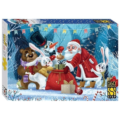 Пазл 160эл. "Мешок подарков" (Степ пазл)