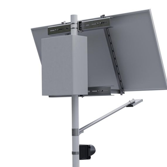 Автономная светофорная сигнализация с освещением на опоре (солнечная панель 585 Вт), фото №975725759