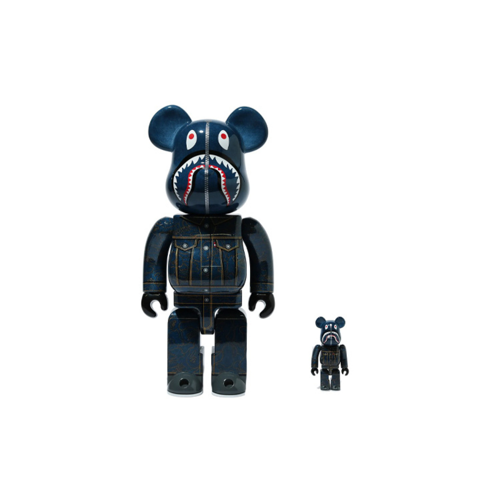 Дизайнерские игрушки BE@RBRICK x BAPE x Levi's, LevisxBape