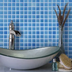 STP-BL020-S Natural стеклянная мозаика для хаммам Steppa