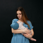 Хлопковая шапка ko-ko-ko светлый тауп (*baby size only)