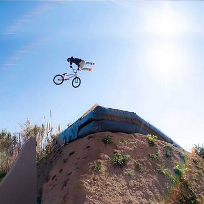 Надувная подушка-склон «AirSlope» для байк-трюков и прыжков, 7×4×2,5 м