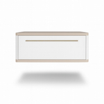 Тумба прикроватная подвесная ROYAL 5200 эко (Макиато-р.золото)