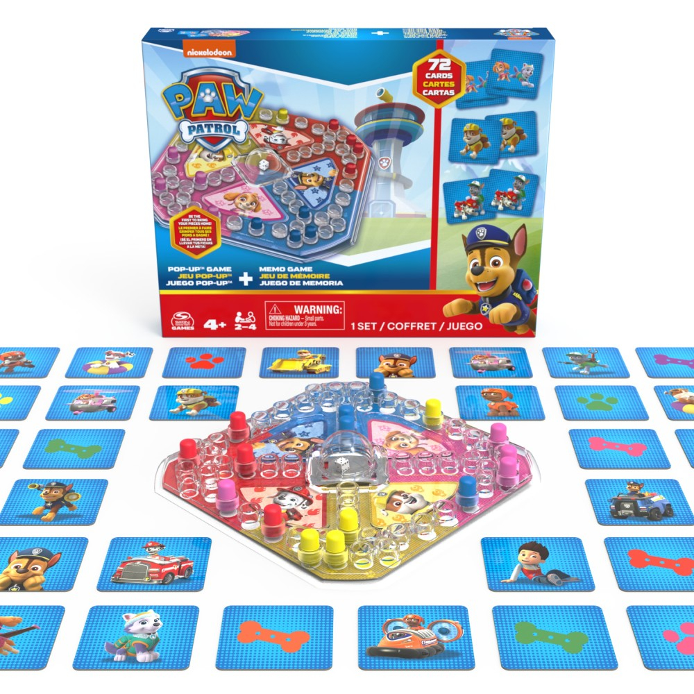 Набор игр Spin Master 33635 20141685 Щенячий патруль Мемори и Pop Up 2 игры 20141685 — фото 4