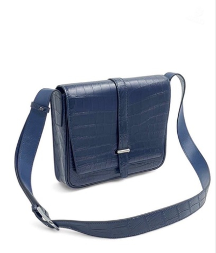 Сумка через плечо Hermes Steve Light Junior из кожи крокодила