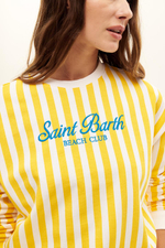 Свитшот Saint Barth stardust бело-зеленая полоска(оригинальный цвет в бело-зеленую полоску)