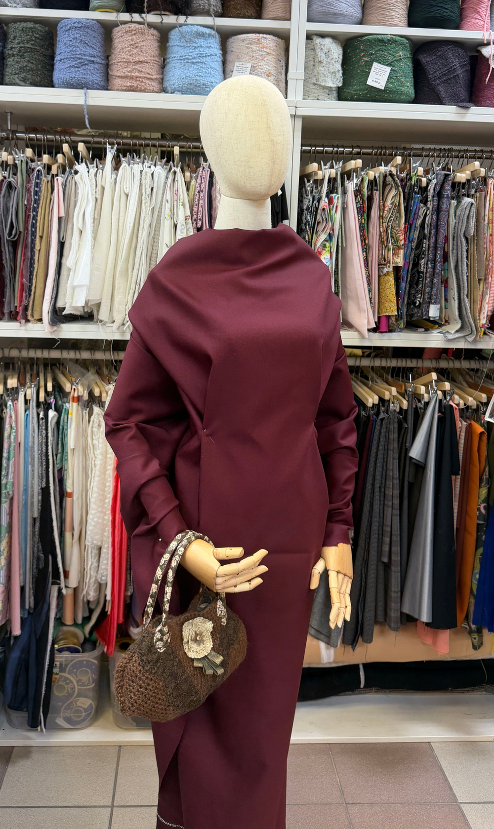 Ткань костюмная Александр Маккуин 100% меринос (Италия) ш-150см отрез 2 м