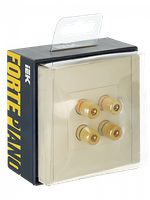 FORTE&PIANO Аудиорозетка 4-местная FP439 ваниль IEK