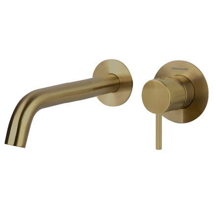 Встраиваемый смеситель для раковины 24 см ODISEA 392103OC золото