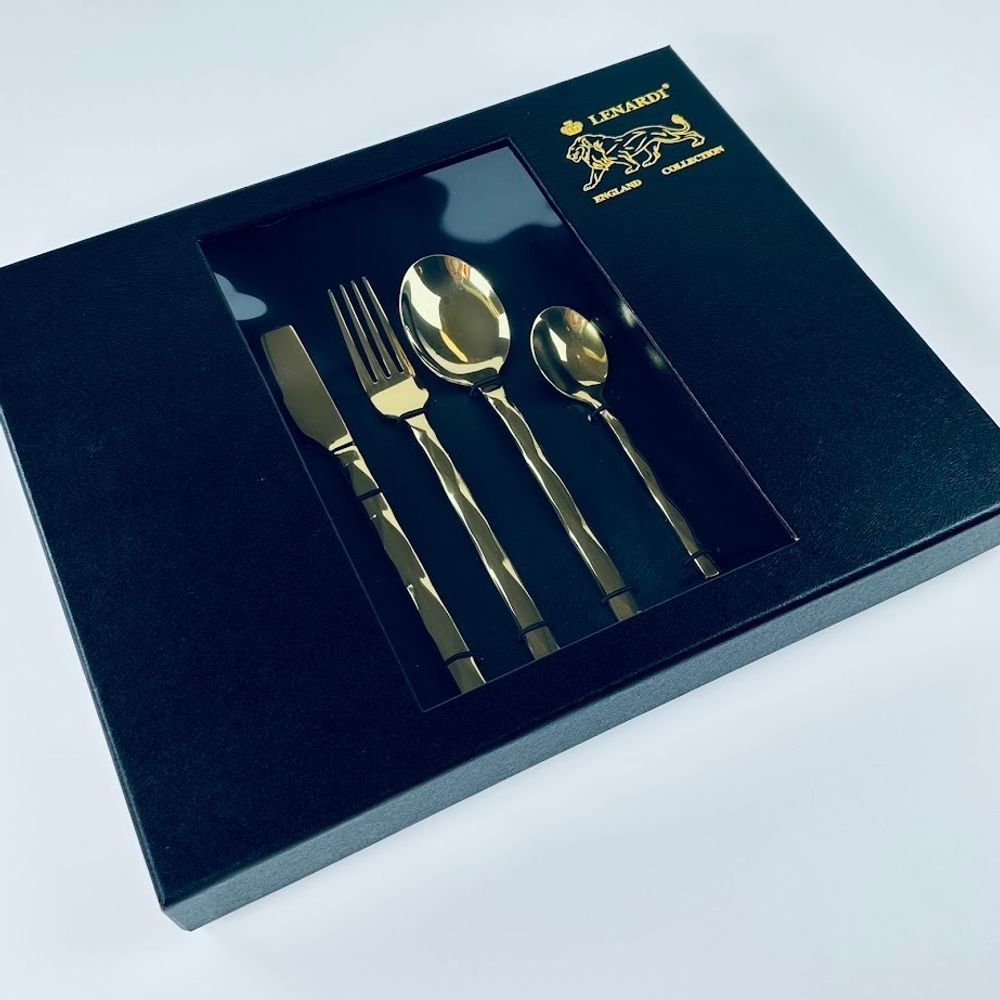 Lenardi 197-037 Набор столовых приборов 24пр. в под.уп.(х8)Металл