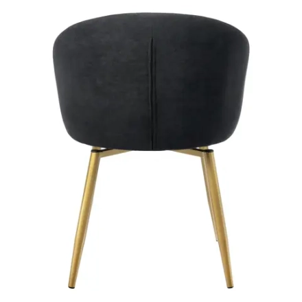 Стул Bradex Home Paola графит, матовое золото, на поворотном механизме