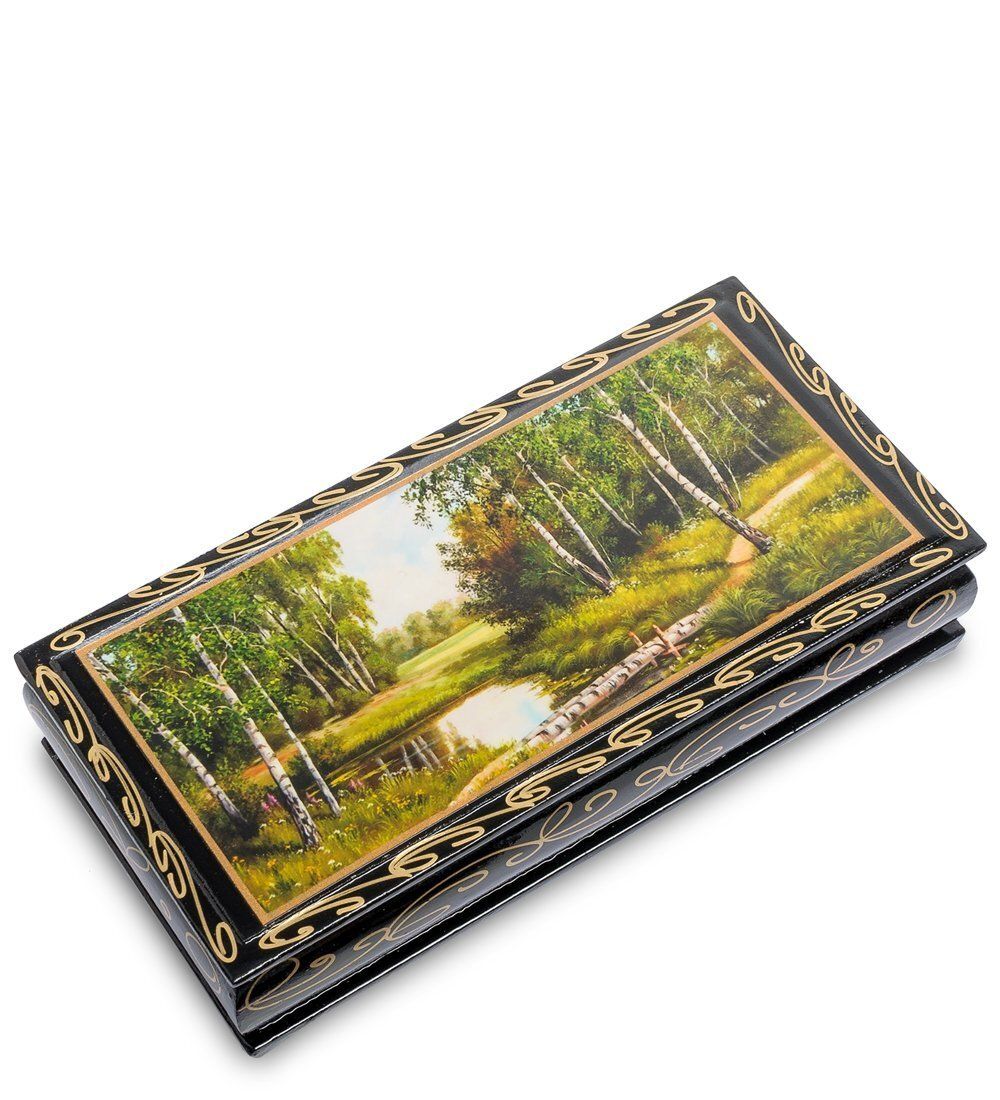 Народные промыслы ШК-11/ 5-Q Шкатулка-купюрница в технике декупаж (8х17х4)