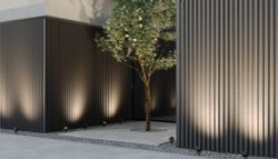 Уличный грунтовый светодиодный светильник Maytoni Ares O309FL-L8B3K