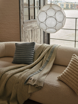 Подушка Ridge 45x45 cm Indigo Cotton Wool-Mix