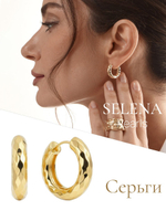 91003248 Серьги Selena Pearls*