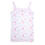 Майка для девочки на бретелях р.92-52 белый, 1 шт.