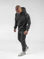 Худи Hardlunch Basic с начесом темно-серый