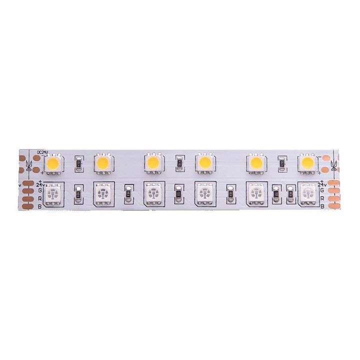 Светодиодная лента SWG 28,8W/m 120Led/m 5050SMD RGB/теплый белый 5M SWG5120-24-28.8-RGBWW-М 009256