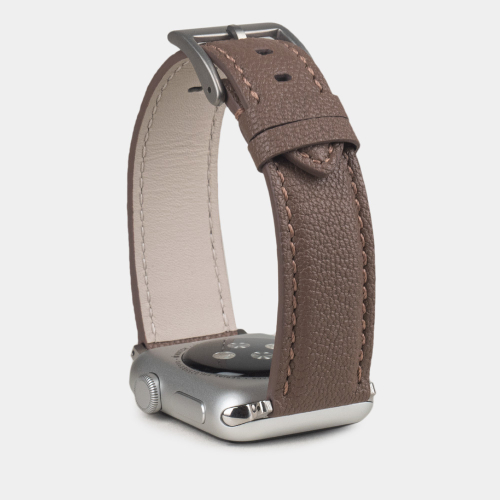 Ремешок для Apple Watch 40/41/42 mm из кожи козы, коричневого цвета
