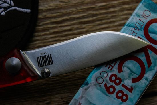 Складной нож Ontario 8798RED Wraith Ice Series Fire c клинком из стали 1.4116 Krupp (X50CrMoV15) рукоять ABS-пластик