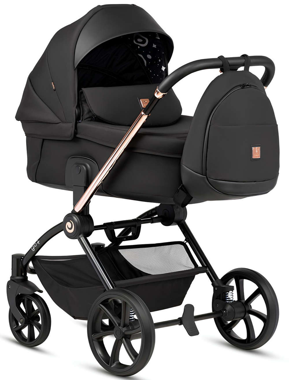 Детская коляска Tutis Gio Plus 3 в 1 с автокреслом Elo Lux EduSky Black 1552135 Nero