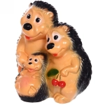 Фигура из гипса «Ёжики-семья» 25см