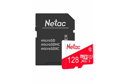 Карта памяти Netac MicroSD P500 Eco Class 10 UHS-I + SD адаптер,128GB