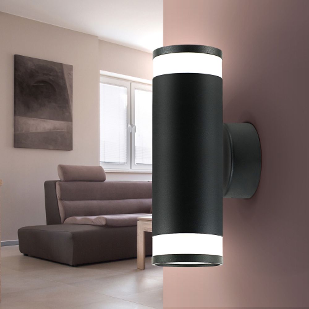 Светильник декоративный настенный ЭРА WL30 GU10 BK под лампу MR16 GU10 IP20 черный