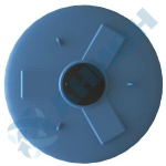 Емкость цилиндрическая вертикальная с дыхательным клапаном Анион 12000 л. вертикальная (2310x2310x3200см;синий) - арт.559405