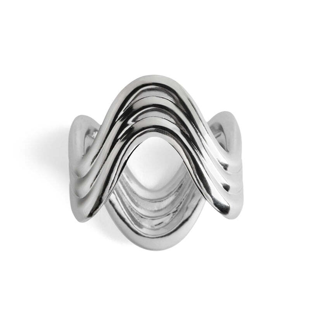 Набор колец для салфеток L'Objet Ripple Platinum (4 шт.)