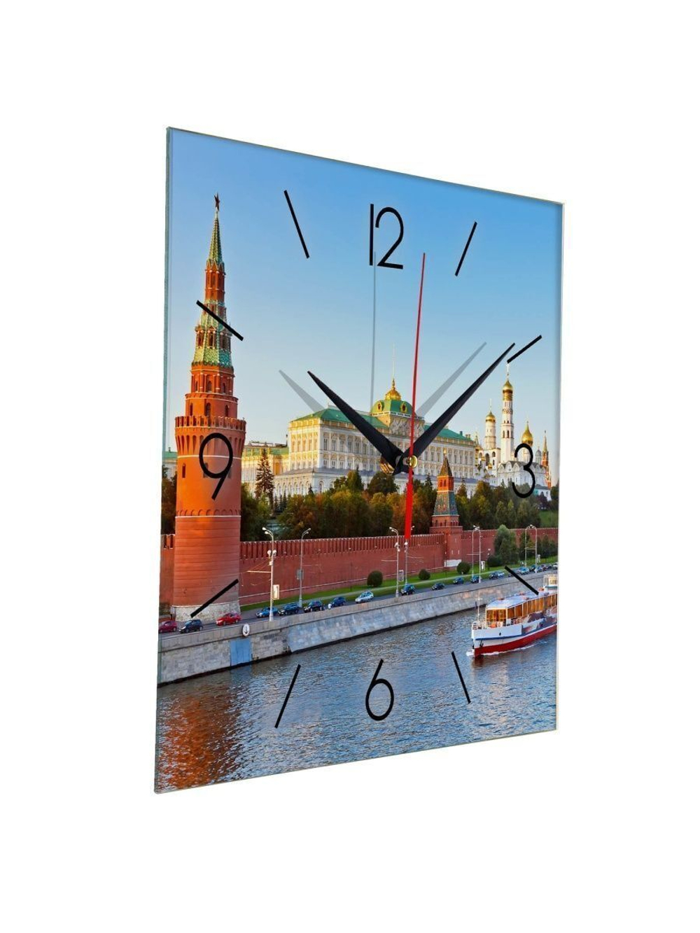 Настенные часы "Москва осенью " Декор для дома, подарок