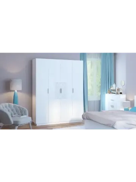 Шкаф для одежды распашной с полками 180х51х222 см