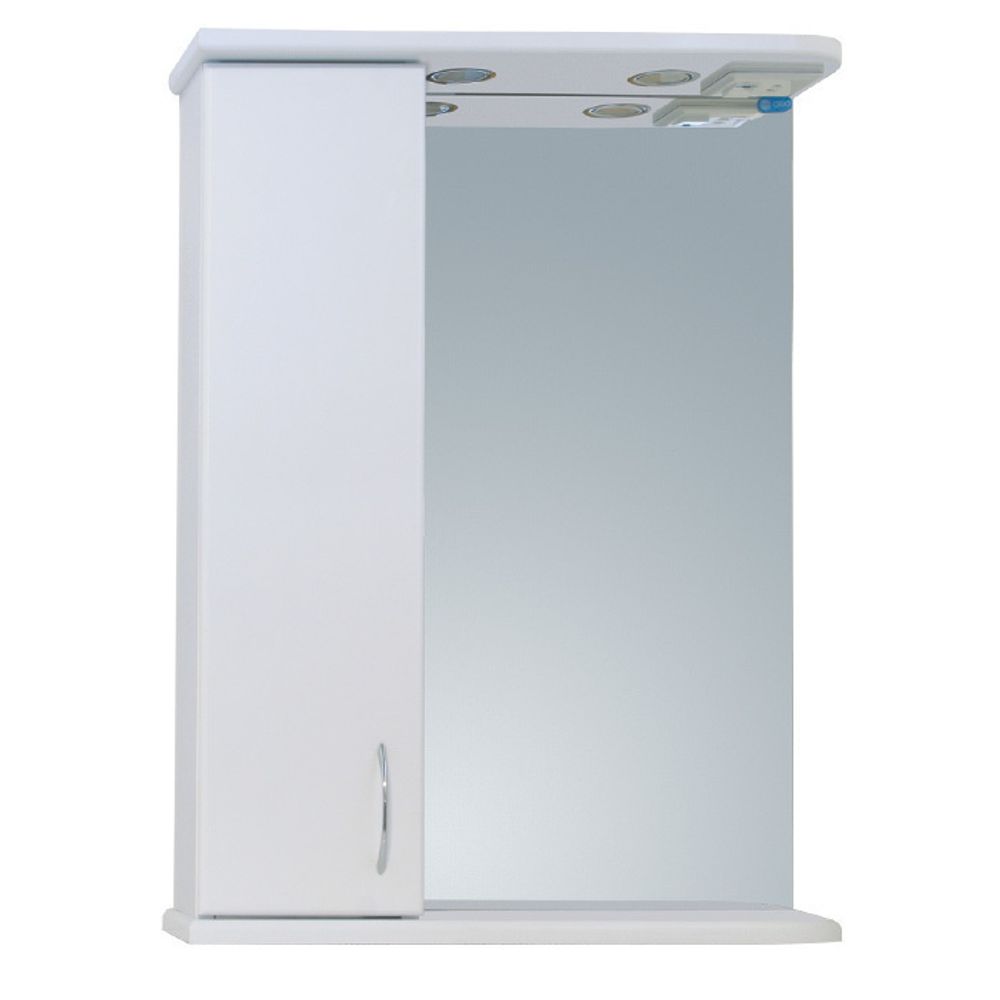 Зеркало-шкаф Сити-60 левый 625х700х180