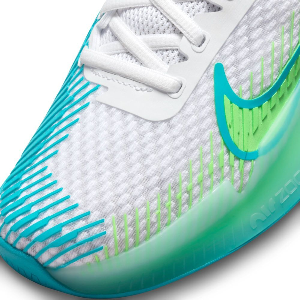 Женские Кроссовки теннисные Nike Zoom Vapor 11 - white/teal nebula/lime blast/jade ice